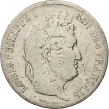 France, Louis-Philippe, 5 Francs, 1831, Strasbourg, B, Argent, Gadoury 677a