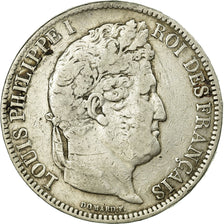 Moneta, Francia, Louis-Philippe, 5 Francs, 1831, Perpignan, MB, Argento