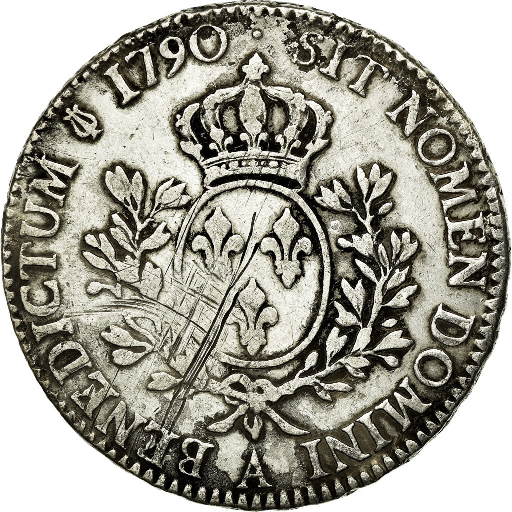 Moneta, Francia, Louis XVI, Écu aux branches d'olivier, Ecu, 1790, Paris, MB+