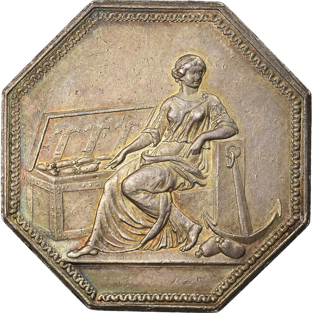 France, Token, Louis XVIII, Agriculture, MS(60-62), Silver