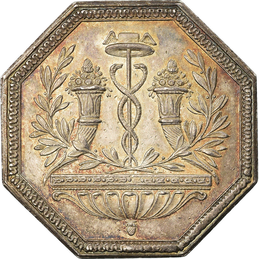 France, Token, Louis XVIII, Agriculture, MS(60-62), Silver