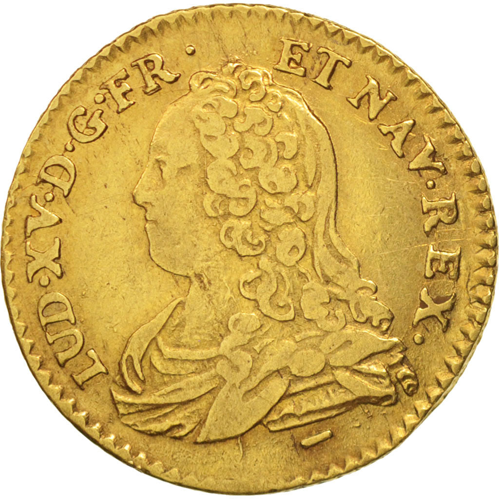 France, Louis XV, 1/2 Louis d'or aux lunettes, 1726, Lille, KM 488.13
