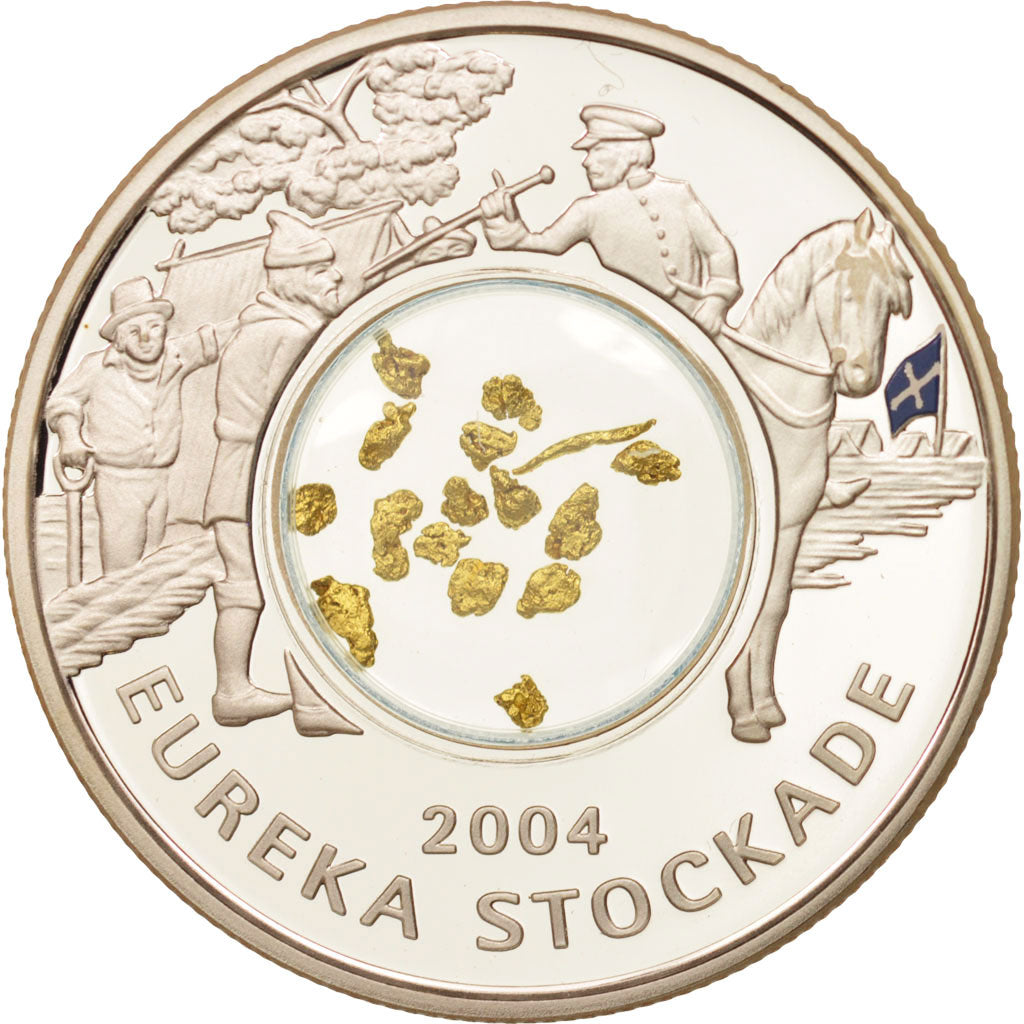 Australia, Elizabeth II, 1 Dollar Eureka Stockade, 2004, Perth, MS(65-70),Silver