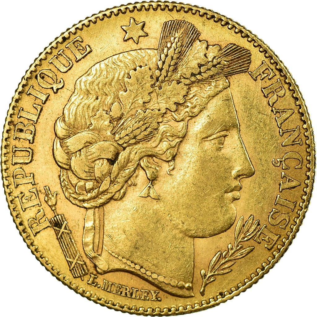 Moneda, Francia, Cérès, 10 Francs, 1899, Paris, MBC+, Oro, KM:830
