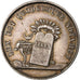 France, Token, Notary, Louis XVIII, Notaires de Laon, AU(55-58), Silver
