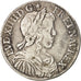 Francia, Louis XIV, 1/2 Écu à la mèche longue, 1655, Rouen, MB, KM 164.3