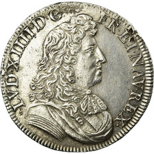 Moneta, Francia, Louis XIV, 1/2 Écu à la cravate, 1/2 Ecu, 1676, Paris, BB+