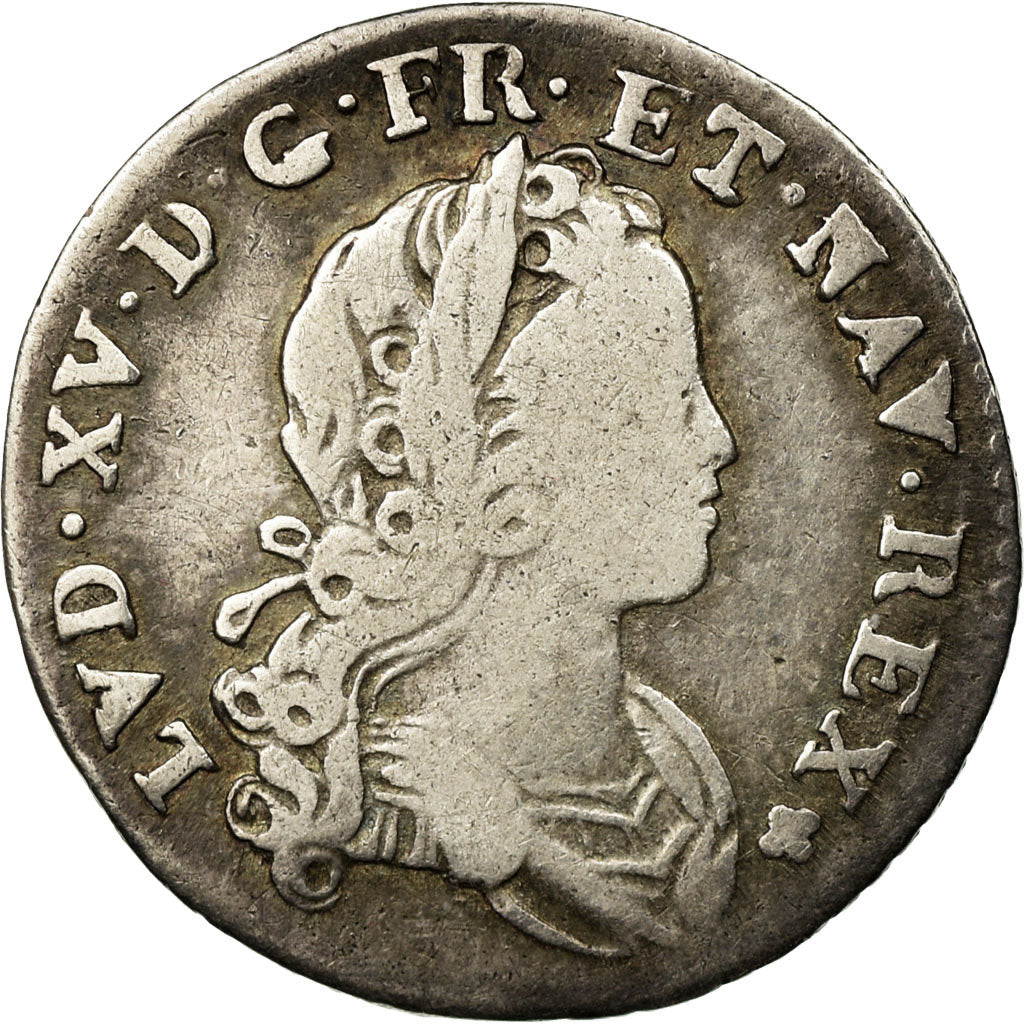 Moneta, Francia, Louis XV, 1/12 Écu ou X-S de France-Navarre, 10 Sols-1/8 Ecu