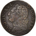 Moneda, Francia, Louis XVI, 1/2 Sol ou 1/2 sou, 1/2 Sol, 1778, Aix, BC+, Cobre