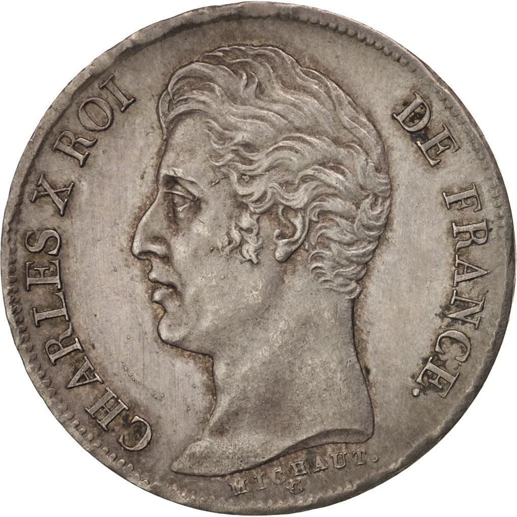Moneta, Francia, Charles X, Franc, 1825, Paris, SPL-, Argento, KM:724.1