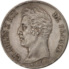 Moneta, Francia, Charles X, Franc, 1825, Paris, SPL-, Argento, KM:724.1
