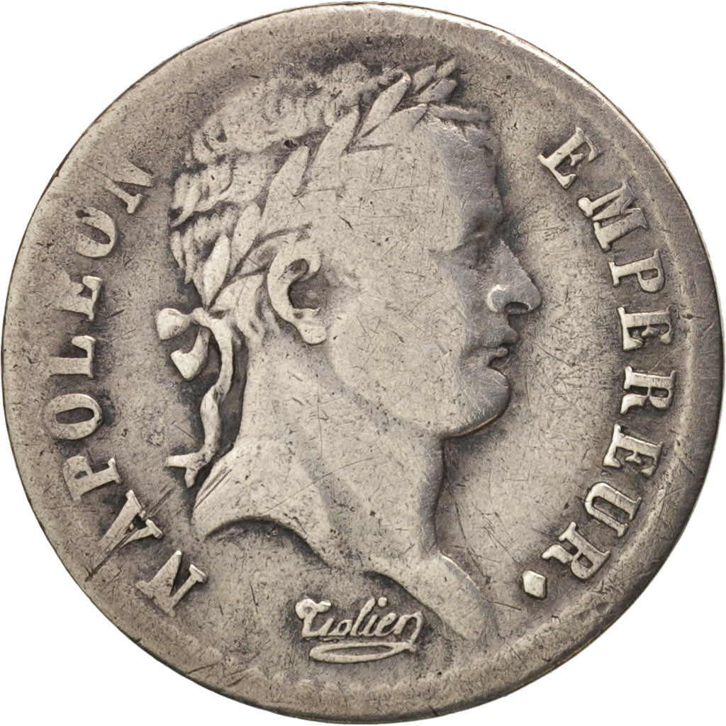 Munten, Frankrijk, Napoléon I, 1/2 Franc, 1808, Rouen, FR+, Zilver, KM:680.2