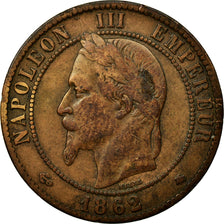 Monnaie, France, Napoleon III, Napoléon III, 10 Centimes, 1862, Paris, TB+