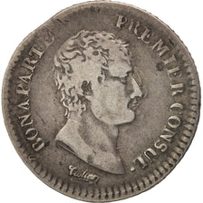 Moneda, Francia, Napoléon I, 1/2 Franc, 1802, Geneva, BC+, Plata, KM:648.4