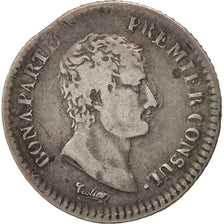Münze, Frankreich, Napoléon I, 1/2 Franc, 1802, Geneva, S+, Silber, KM:648.4