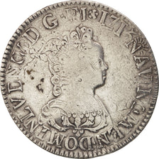 France, Louis XV, Écu Vertugadin, Ecu, VF(20-25), Silver, Gadoury:317