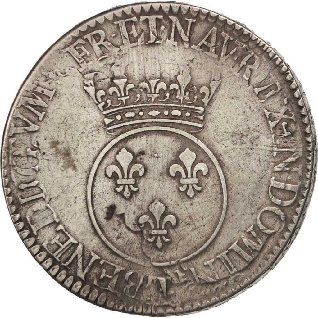 France, Louis XV, Écu Vertugadin, Ecu, VF(20-25), Silver, Gadoury:317