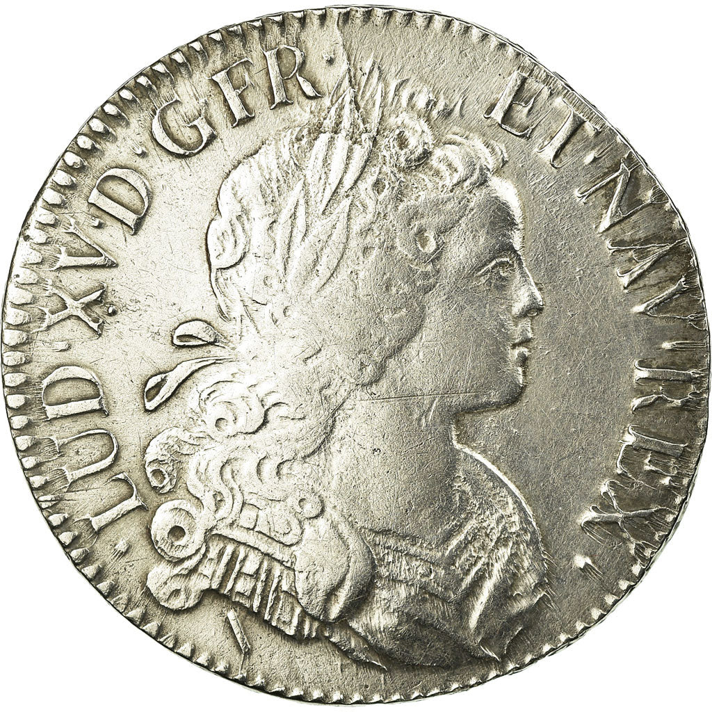 Moneta, Francia, Louis XV, Écu de France-Navarre, Ecu, 1718, Lille, MB+