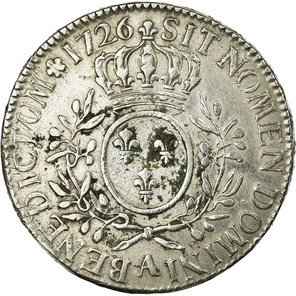 Coin, France, Louis XV, Écu aux branches d'olivier, Ecu, 1726, Paris