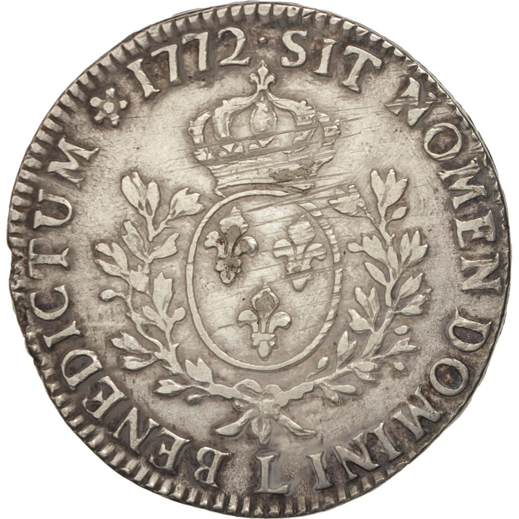 Moneta, Francia, Louis XV, Écu à la vieille tête, Ecu, 1772, Bayonne, MB