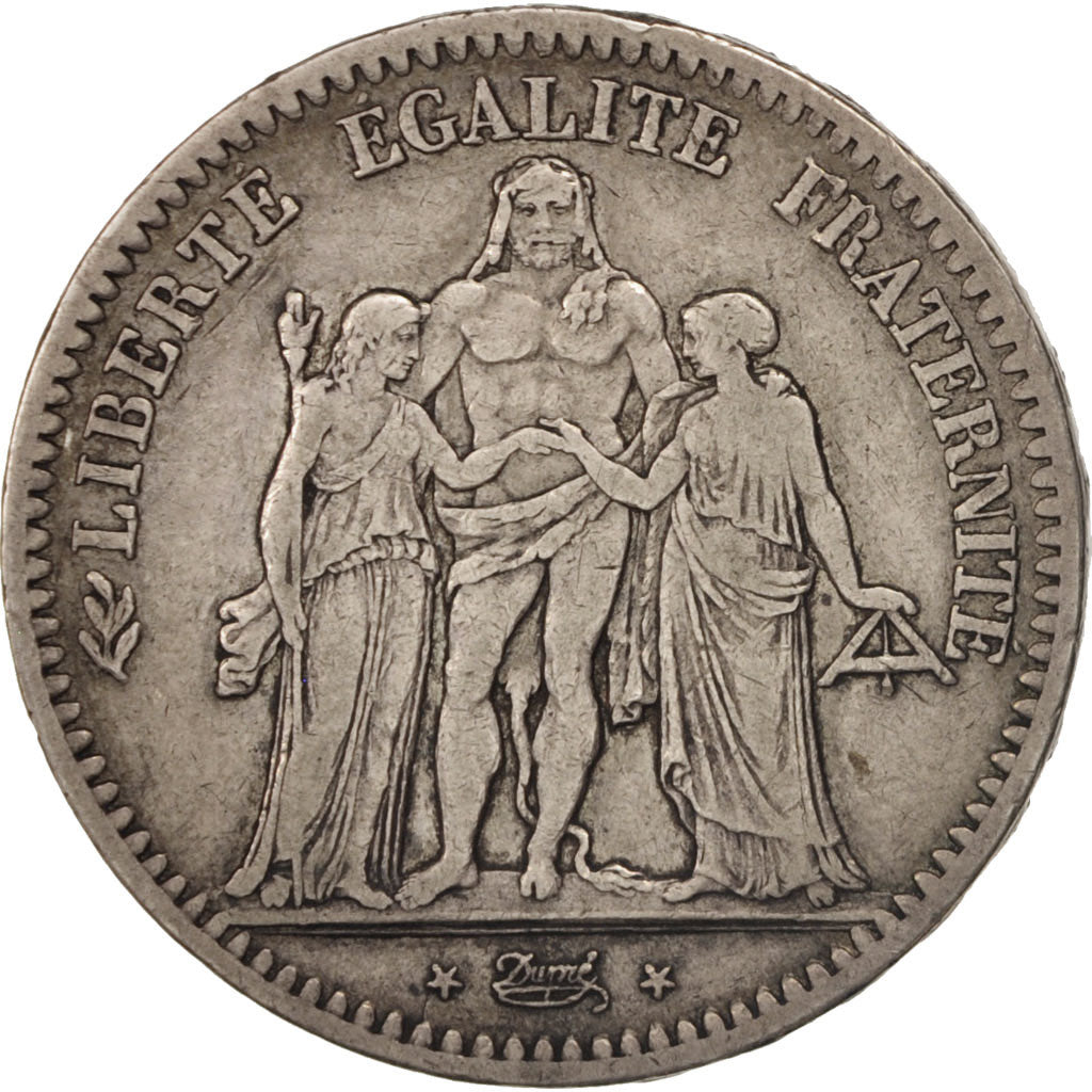 Coin, France, Hercule, 5 Francs, 1849, Paris, EF(40-45), Silver, KM:756.1