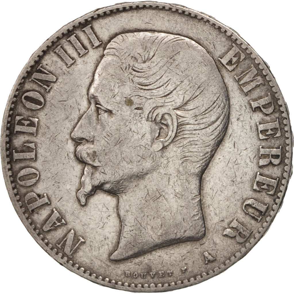Coin, France, Napoleon III, Napoléon III, 5 Francs, 1856, Paris, VF(30-35)