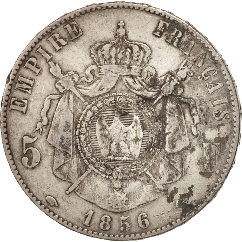 Coin, France, Napoleon III, Napoléon III, 5 Francs, 1856, Paris, VF(30-35)