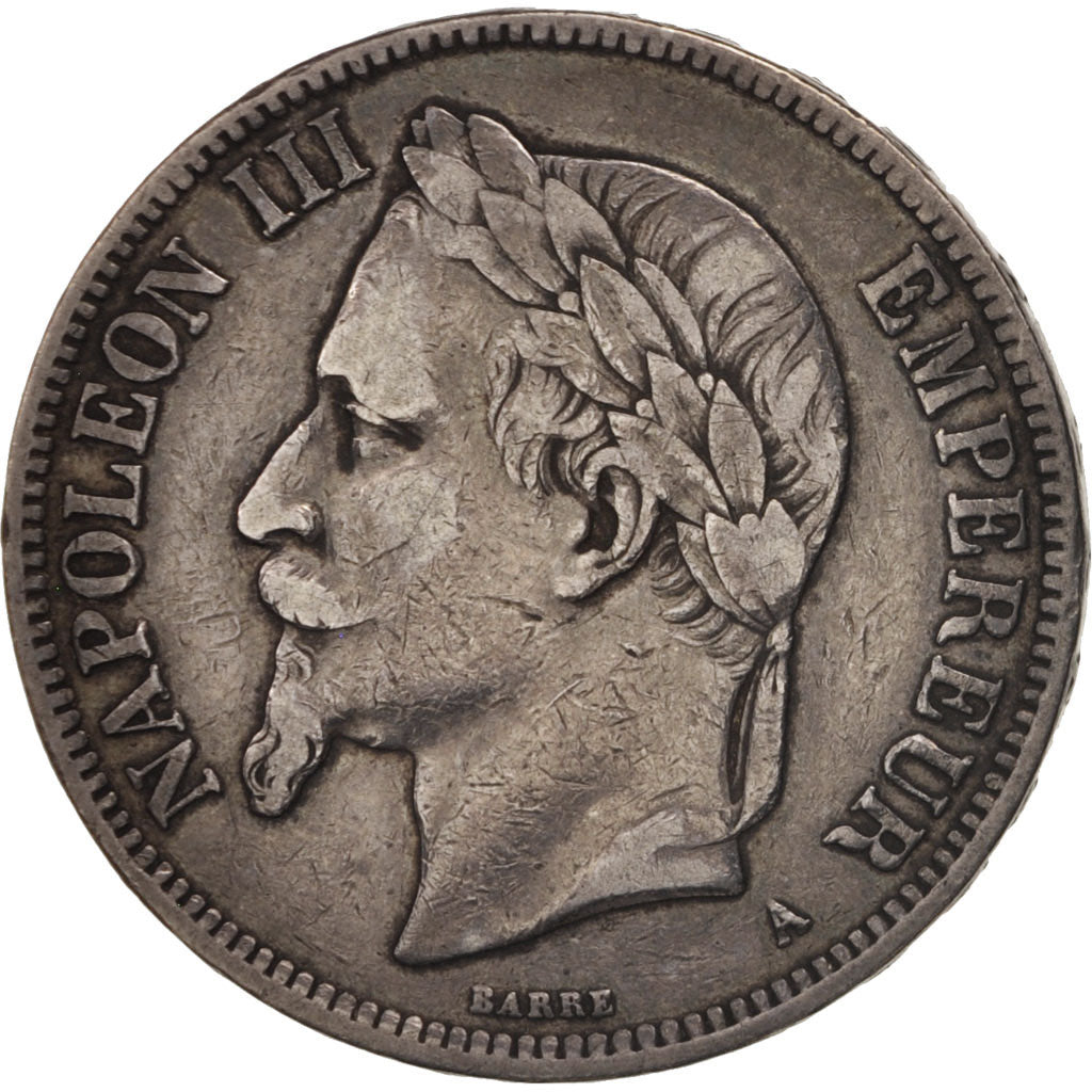 France, 5 Francs, 1870, Paris, TTB, Argent, KM:799.1, Gadoury:739