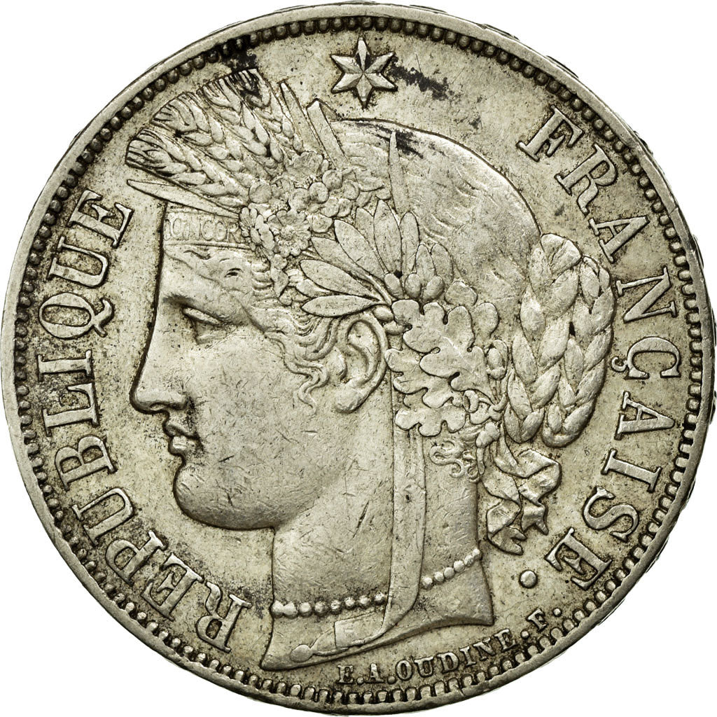 Münze, Frankreich, Cérès, 5 Francs, 1870, Paris, SS, Silber, KM:819