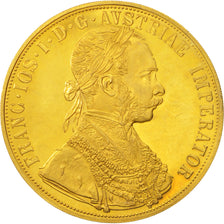 Austria, Franz Joseph I, 4 Ducat, 1915, Restrike, SPL, Oro, KM:2276