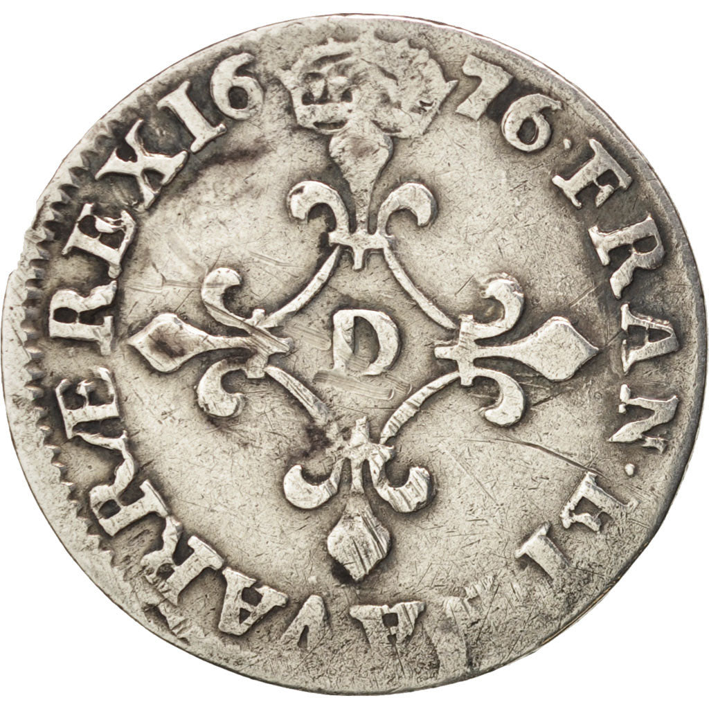 France, Louis XIV, 4 Sols dits « des Traitants », 1676, Vimy, TB+, Gadoury 103