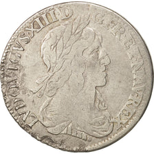 Coin, France, Louis XIII, 1/4 Ecu second poinçon de Warin, 1/4 Ecu, 1642