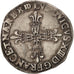 Francia, Louis XIII, 1/4 Écu de Béarn, 1620, Morlaas, BC+, Plata, KM 49.2