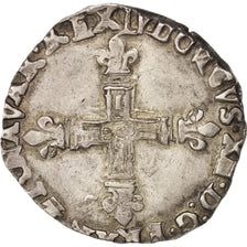 Moneda, Francia, Louis XIII, 1/4 Écu de Navarre, 1/4 Ecu, 1618, Saint Palais