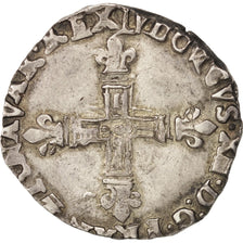 Monnaie, France, Louis XIII, 1/4 Écu de Navarre, 1/4 Ecu, 1618, Saint Palais