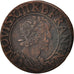 France, Louis XIII, Double tournois, buste laurée et drapé, 1638, Gadoury 11