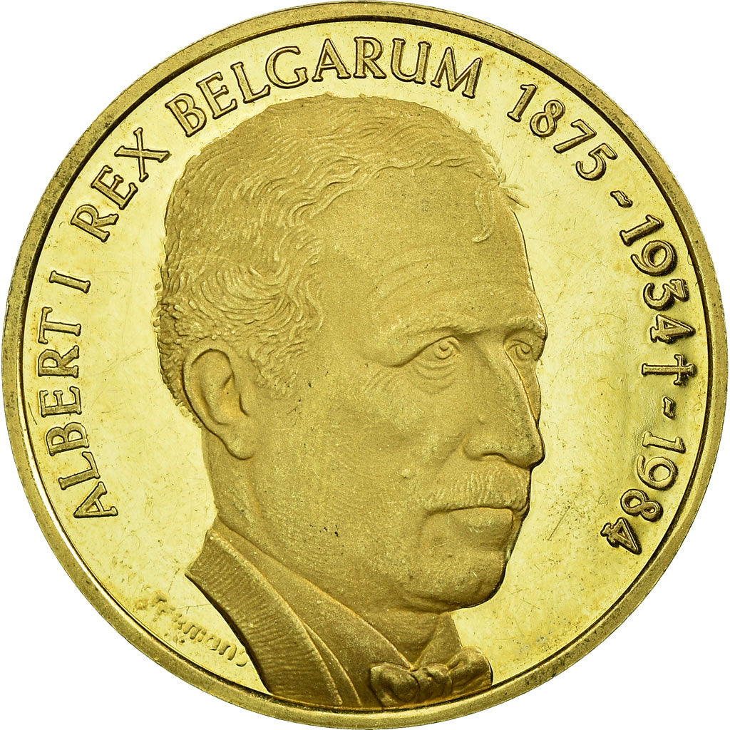 Belgique, Medal, Belgium, Belgium, Death of Albert Ist, History, 1984, SUP, Or