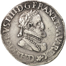 France, Henri IV, 1/2 Franc, 1603, Lyon, TTB, Argent, KM:14.2, Sombart:4778