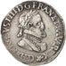 Francia, Henri IV, 1/2 Franc, 1603, Lyon, MBC, Plata, KM:14.2, Sombart:4778