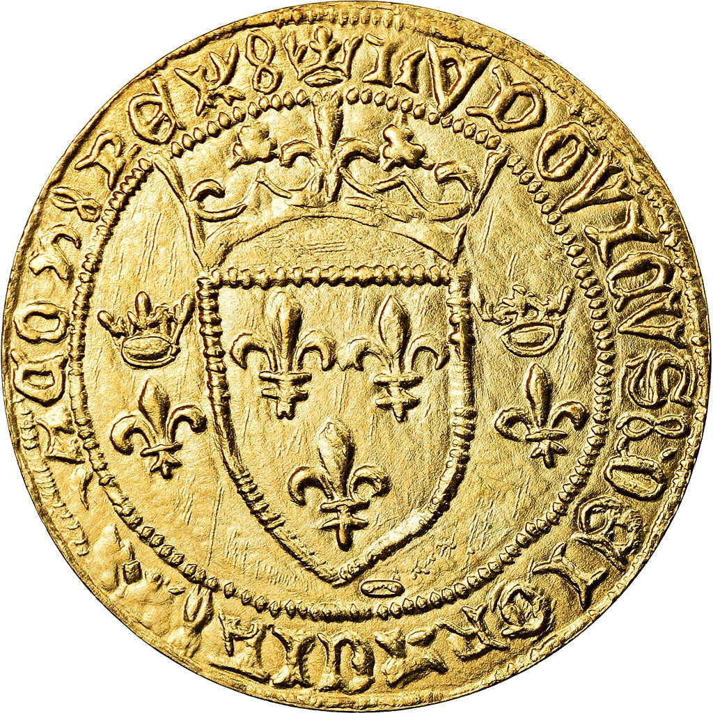France, Medal, Reproduction Ecu à la Couronne de Louis XI, MS(65-70), Bronze