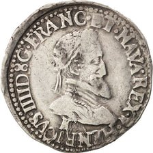Francia, Henri IV, Demi Franc, 1/2 Franc, 1594, Bordeaux, MB+, Argento