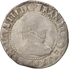 France, Henri III, Demi Franc, 1587, B, Argent, Sombart:4716