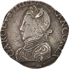 France, Charles IX, Teston, 1567, La Rochelle, VF(30-35), Silver, Sombart:4602