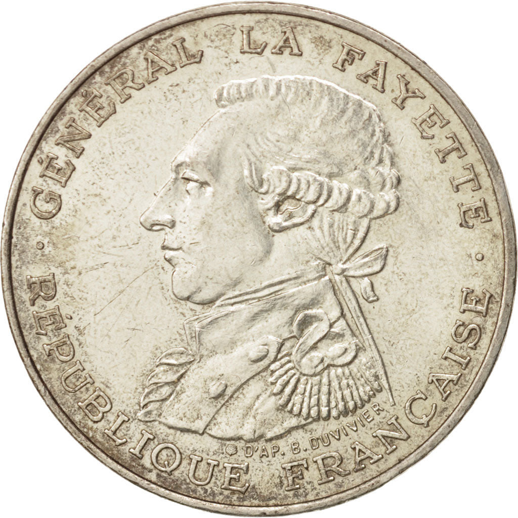 France, Lafayette, 100 Francs, 1987, SUP, Argent, KM:962, Gadoury:902