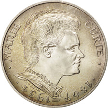 France, Marie Curie, 100 Francs, 1984, AU(55-58), Silver, KM:955, Gadoury:899