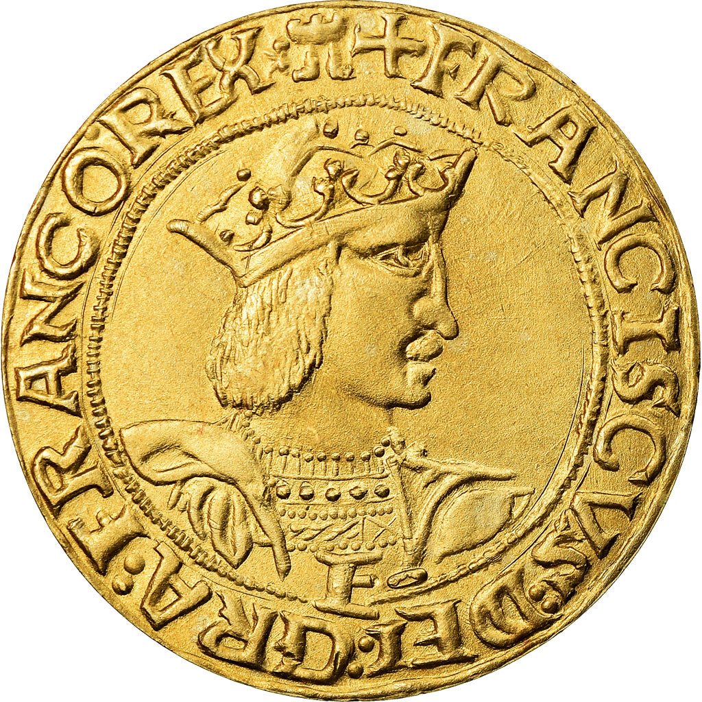 France, Medal, Reproduction Teston de François Ier, MS(65-70), Bronze