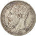Belgio, Leopold II, 5 Francs, 5 Frank, 1872, BB, Argento, KM:24