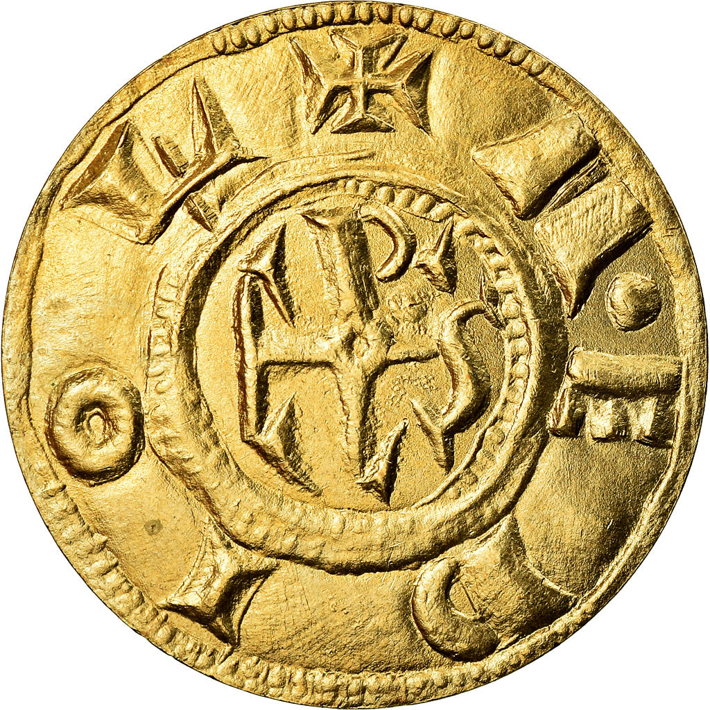 France, Medal, Reproduction du Denier de Charlemagne, MS(65-70), Bronze