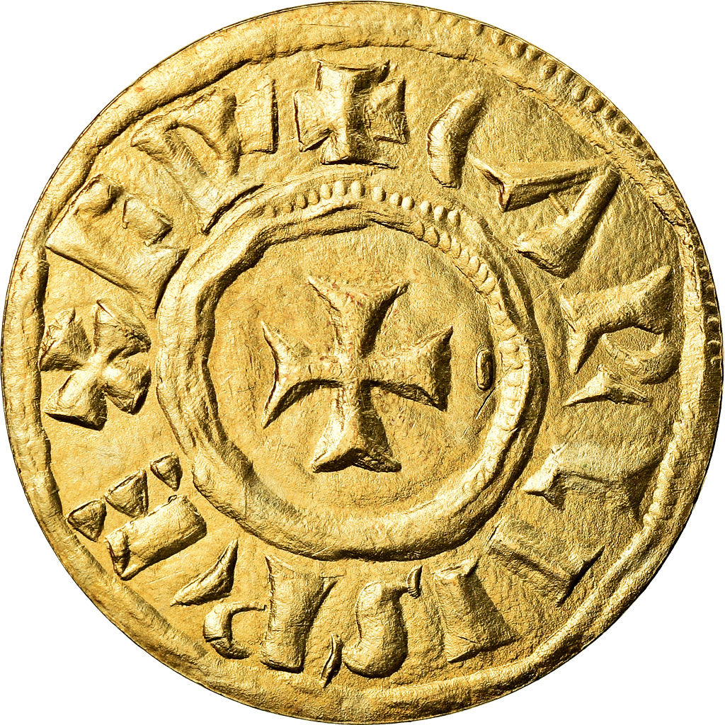 France, Medal, Reproduction du Denier de Charlemagne, MS(65-70), Bronze