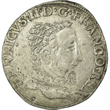 Munten, Frankrijk, Henri II, Teston, 1558, Toulouse, ZF+, Zilver, Sombart:4572